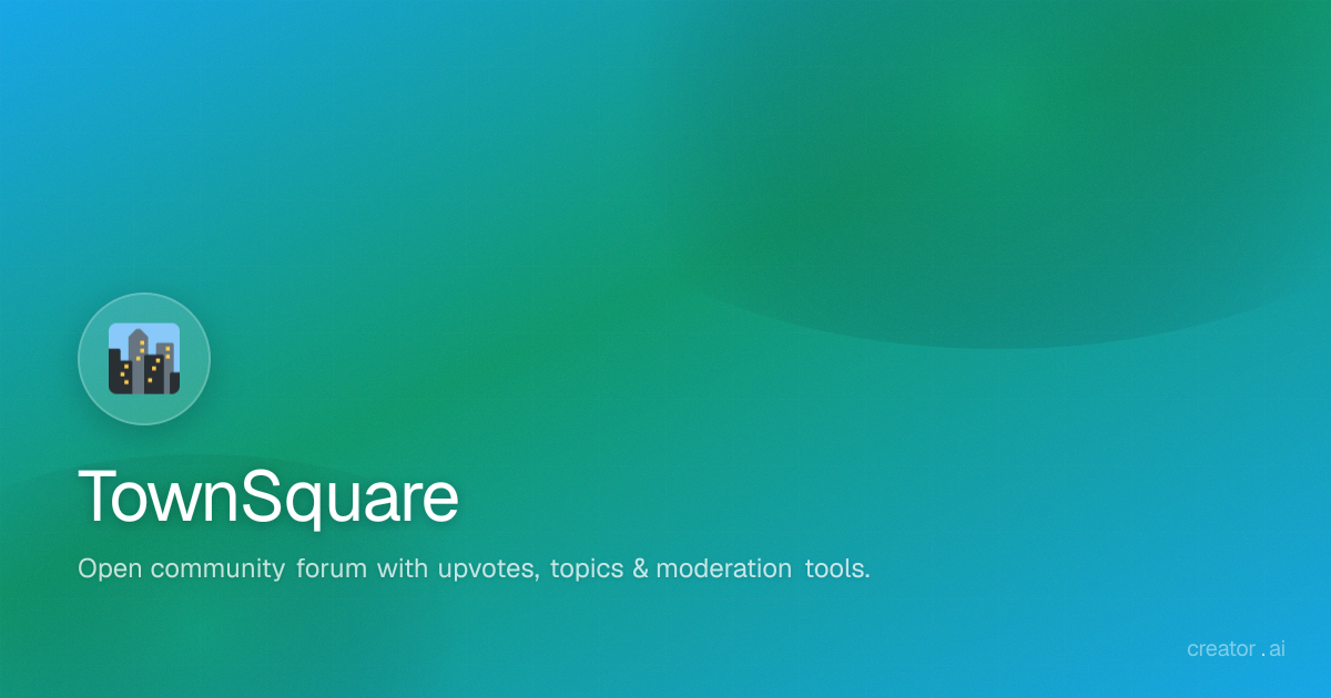 TownSquare | creator.ai
